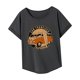 thumbnail image 5 of Camiseta de mujer de verano suave ropa trajes cuello redondo camiseta para senderismo mochilero SG, 5 of 7