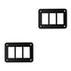 thumbnail image 1 of sweethay Panel de interruptores, interruptor basculante, carcasa de montaje en Panel, marco de aluminio para coche, motocicleta, barco, orificio único No.03 2piezas sweethay CBP096240, 1 of 6