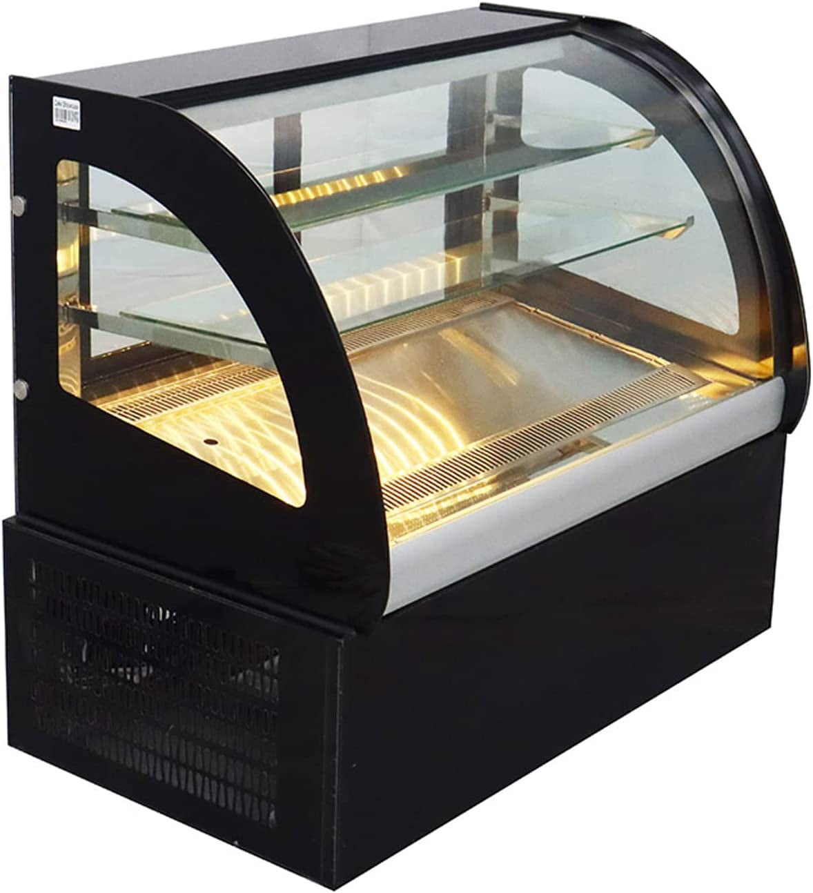 INTSUPERMAI 36" Commercial Refrigerators Refrigerated Cake Showcase Bakery Cooling Display Cabinet 220V