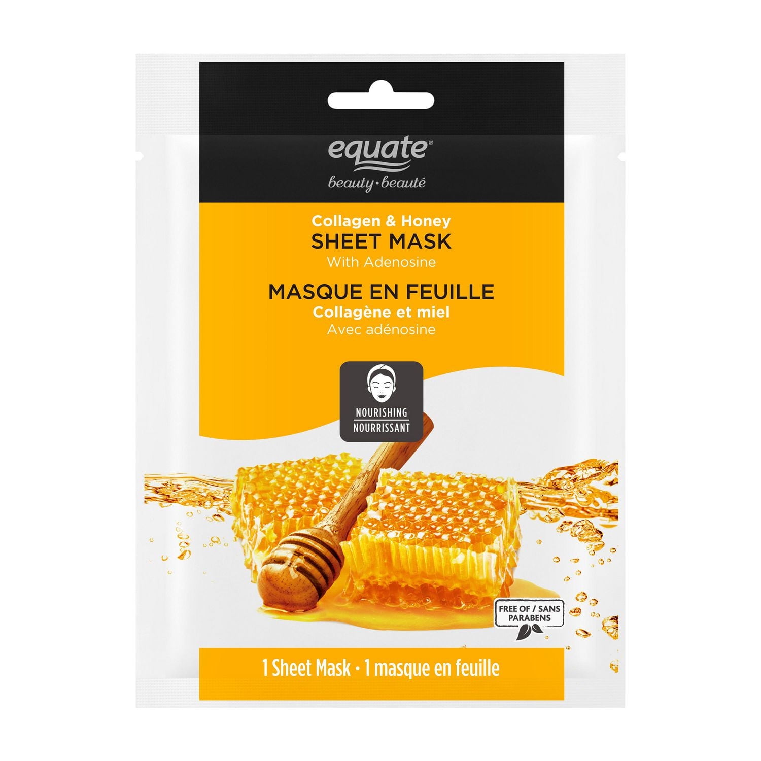 Equate Beauty Collagen & Honey Sheet Mask 8PK