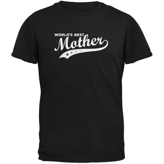 Mother's Day - World's Best Mother Black Adult T-Shirt - Large