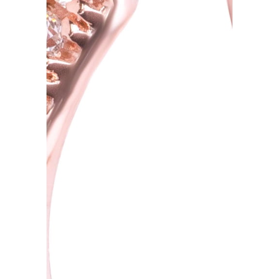 Shimmering Wish, Clear CZ Wishbone Rose ring w/clear CZ Ring sz 58 186316CZ-58