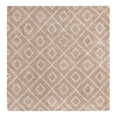 thumbnail image 3 of Unique Loom Trellis Shag Collection Area Rug - Ruth (7' 10" Square Light Brown/Ivory), 3 of 11