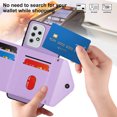 thumbnail image 2 of Allytech Galaxy A33 5G Wallet Case with Hand Wrist, Luxury PU Leather Shockproof RFID Blocking Cards Slots Stand Magnetic Closure Phone Case Cover for Samsung Galaxy A33 5G, Purple, 2 of 8
