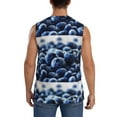 thumbnail image 4 of JUNZAN Blueberry Men's Sleeveless T Shirts,Sleeveless Muscle Shirts,Sizes S-3XL, 4 of 8