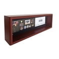 thumbnail image 2 of 7.25" x 25.25" Mahogany Memorial Display Case by Studio Decor - Display Medals - Badges - and Memorabilia - 1 Pack, 2 of 4