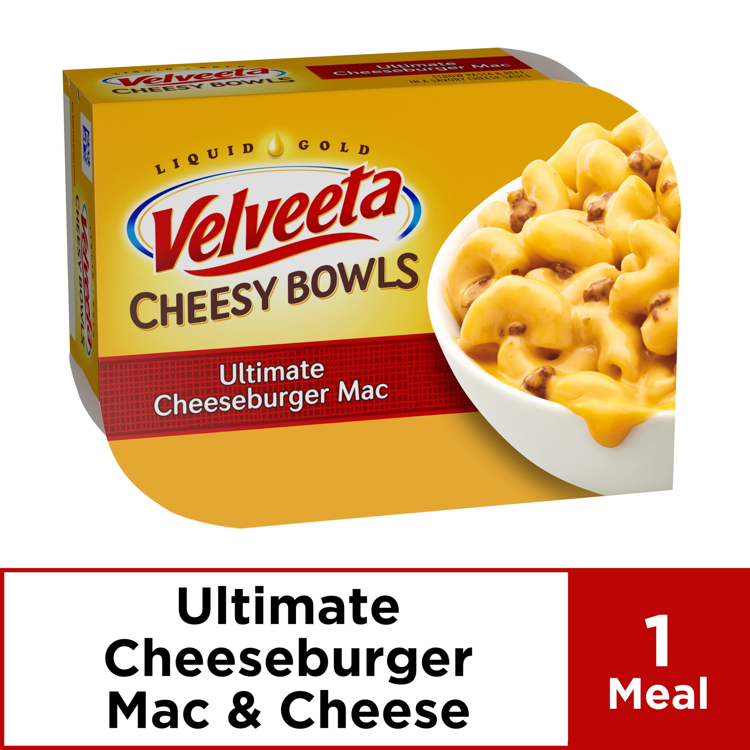 Velveeta Cheesy Bowls Ultimate Cheeseburger Mac, 9 oz Box