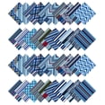 thumbnail image 2 of Soimoi Precut 10-inch Geometric Patterns Prints Cotton Fabric Bundle Quilting Squares Charm Pack DIY Patchwork Sewing Craft- Blue, 2 of 7