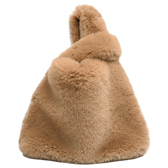 OUNONA  Cross Body Bag for Women Plush Handbag Women's Miss