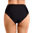 thumbnail image 4 of Sopiago Women's Bikini Bottoms High Waisted Full Ruched Swimsuit Bottoms Tummy Control Full Coverage Bathing Suit Bottoms for Women Black,M, 4 of 7