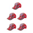 thumbnail image 1 of Maytalsory 1/2/3/5 Comfortable Ball Cap For Women - Fashionable With Sun Protection Universal Size bright red 5PCS, 1 of 6