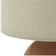 thumbnail image 2 of Livabliss Elio Modern Accent Table Lamp, 13-inch, Brick with Beige Shade, 2 of 6
