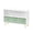 White/Green, variant on PAPROOS Kids Bookshelf and Storage, Wood Kids Bookcase with 3 Collapsible Fabric Drawers, Freestanding Bookshelf for Kids, Toy Organizer for Kids Room, Living Room, Easy to Assembly, White/Pink