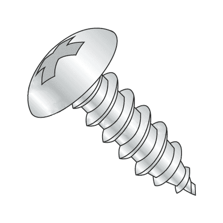 

#12 x 2 Type A Self-Tapping Screws / Phillips / Truss Head / Stainless Steel 18-8 (Quantity: 1000 pcs)