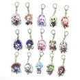 thumbnail image 5 of 1pc Anime Figure Charm Keychain Cute Cartoon Keyring Bag, Suitcase Accessory Phone Pendant Car Ornament, 5 of 5