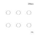 thumbnail image 2 of MasteelfCA 200pcs 7x5mm Bag Buckle Stainless Steel Key Chain Rings Jewelry DIY Split Circle, 2 of 5