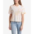 thumbnail image 4 of Reef Womens Say Please Cropped Graphic T-Shirt, Orange, Small, 4 of 4