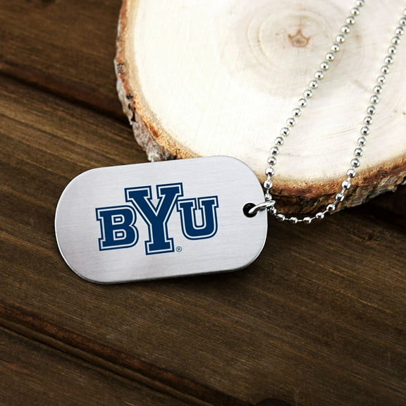 BYU Cougars Dark Blue Dogtag by Fan Frenzy Gifts