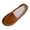Brown, variant on Leather Slippers for Women - Fur Lined Outdoor Slippers for Women Footwear with Memory Foam - Stylish Womens Moccasin Indoor and Outdoor Warm Loafer Slippers Black 5.5(36)