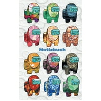 Notizbuch: für Am@ng.us Fans, Notizen, App, Computerspiel, Student, Kinder, Impostor, Crewmate, Einschreibbuch, Tagebuch, (Paperback)