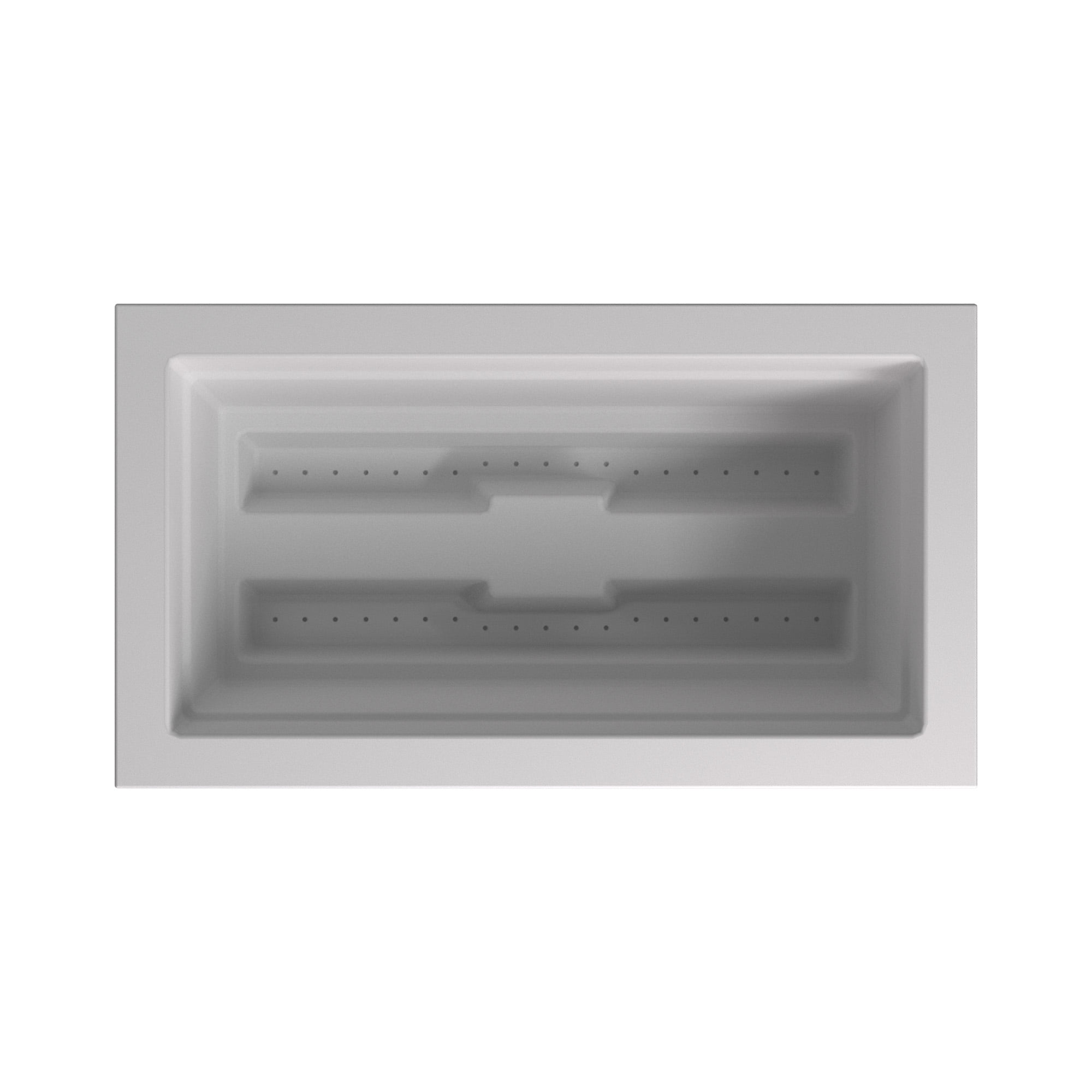 Mayne Fairfield 36" x 20" x 20" Rectangle White Self Watering Plastic Planter
