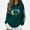 Army Green, variant on Outerwear Jackets for Womens Everyday Rugby Print Hooded Zipper Long Sleeve Sweatshirt Fall Winter Blue Size S