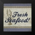 thumbnail image 2 of Beth Anne Creative 20x20 Black Modern Framed Museum Art Print Titled - Beach Sign XII, 2 of 5