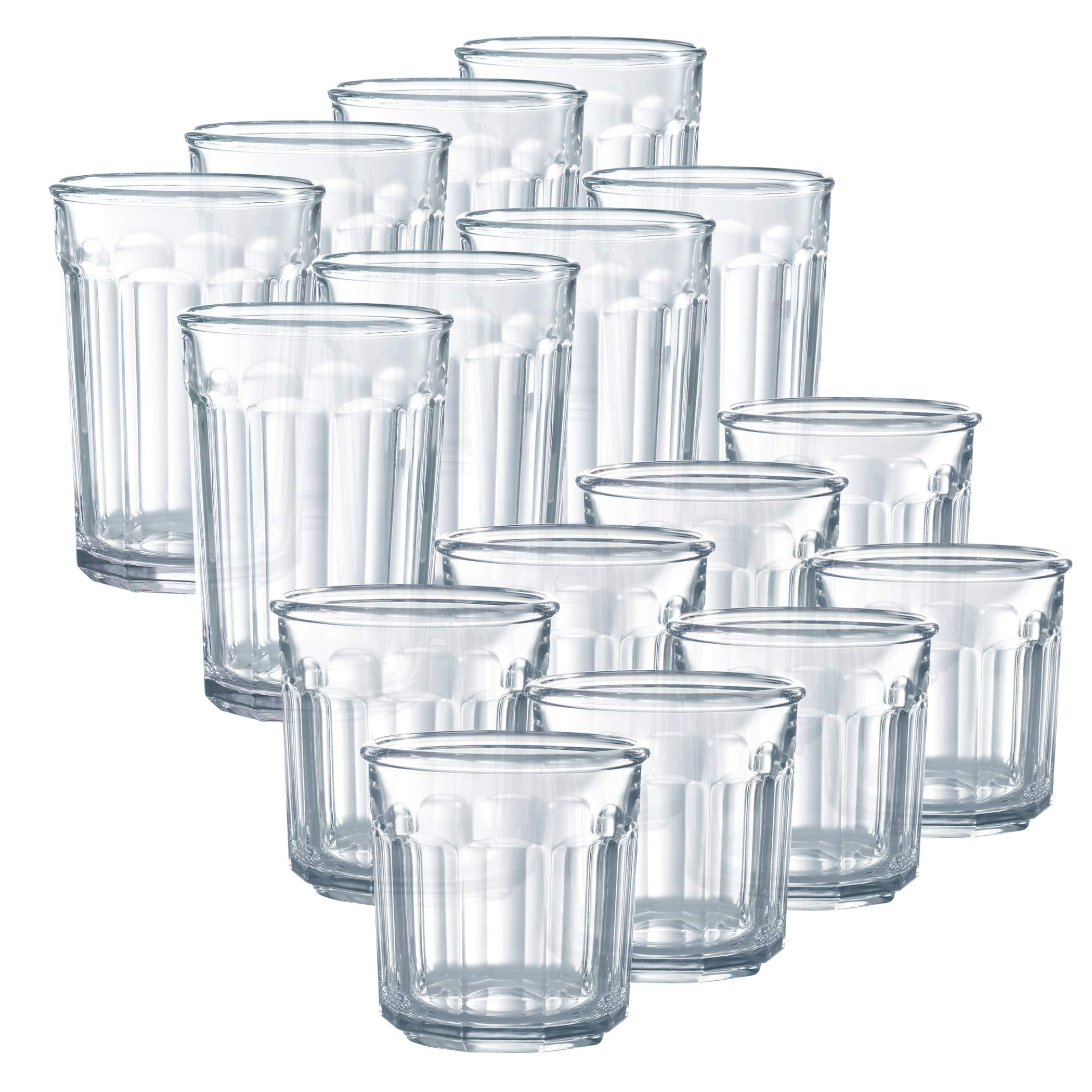 Luminarc 16 PC Clear Working Glass Drinkware Set