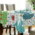thumbnail image 3 of 54"x72" Christmas Tree Tablecloth, Waterproof Washable Polyester Square Table Cover, Durable Tablecloth for Kitchen Dining Table Party Decor, 3 of 7