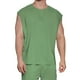 thumbnail image 1 of pstuiky Camisetas sin mangas para hombre, Camiseta deportiva sin mangas de cuello redondo, informal, de secado rápido, con botones y elástico, de color liso, para hombre Chaleco para hombre m, 1 of 5
