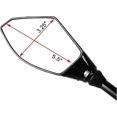 thumbnail image 4 of Black Motorcycle Turn Signal Rearview Mirror With Led Arrow Indicator For Cbr Gsxr Yzf(matte Black+smoke Lens) 1y, 4 of 5