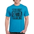 thumbnail image 5 of Straight Outta Carolina - Carolina Football T Shirt - 2X-Large - Heather Sapphire, 5 of 6