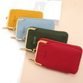 thumbnail image 2 of Shoulder Bag Lychee Texture Smooth Zippe Faux Leather Crossbody Phone Bag Purse Handbag for Outdoor, 2 of 10