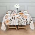 thumbnail image 3 of Fall Leaves Pumpkin Square Tablecloth,Waterproof Square Table Cover,Wipeable Spillproof Washable Table Cover for Home Kitchen Party Decor 42"X42"(107x107cm), 3 of 6
