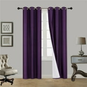 (#92) Hotel Quality Grommet Top Thermal Foam Lined Blackout Window Curtain, Multiple Sizes Available