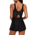 thumbnail image 3 of Traje de baño Zando Slimming para mujer, color negro, tallas 10-12, 3 of 7