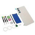 thumbnail image 2 of unique Back Glass Cover with with Pre Installed Camera Lens Professional Repair Tool Kit for Samsung Galaxy S23 Plus White, 2 of 5