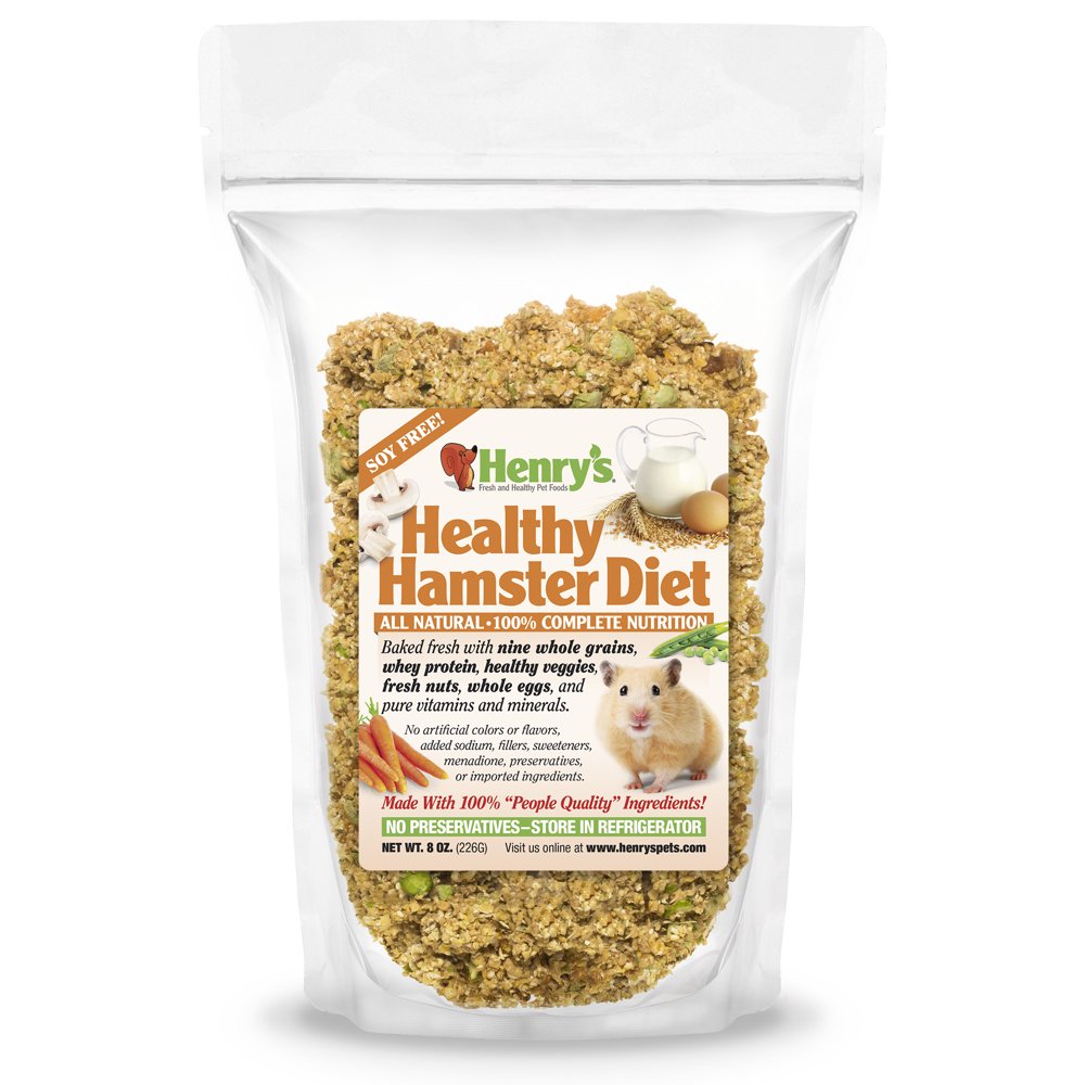 The Only Hamster Food Made fresh Daily! All Natural by Henry's Healthy