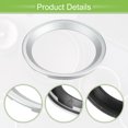 thumbnail image 4 of Unique Bargains 4 Pcs 4" Subwoofer Speaker Rings Cover Spacers Decorative Circle Without Mesh Grille ABS Silver Tone, 4 of 8