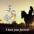 thumbnail image 4 of Horse Pendant Necklace Sterling Silver Girls with Horse Gift For Women Girls for any gift giving occasion, great Christmas gifts, 4 of 5