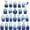 24pcs-blue, variant on 24 Pcs Glass Bud Vase, Small Amber Flower Vases for Centerpieces in Bulk, Mini Vintage Vase for Wedding Decor, and Home Table Décor