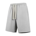 thumbnail image 2 of DODADAWANJ Men's Summer Shorts Lightweight Quick Dry Basketball Athletic Shorts Loose Elastic Waist Long Shorts with Drawstring Daily Wear Gray XXXL, 2 of 5