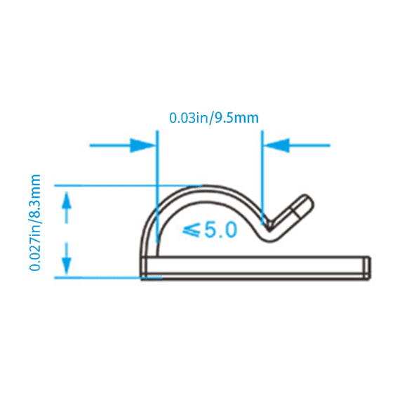 100Pcs Hooks for Outdoor String Lights Clips Heavy-Duty Cable Clips for Hanging Christmas Light