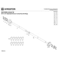 thumbnail image 3 of Kingston SCC3110 Edenscape 60-Inch to 72-Inch Adjustable Shower Curtain Rod with Rings in Matte Black, 3 of 6