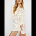 thumbnail image 4 of Vestido de Punto de Larga Sin Espalda para Mujer, con Aberturas en la Espalda y Crochet. L, 4 of 8