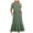 Army Green, variant on Wedding Guest Dresses Sevevn Women's Fashion Round Neck Short Sleeve Printed Dress