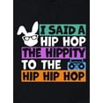 thumbnail image 4 of Camiseta deportiva informal de manga corta con estampado de letras y conejos de Pascua. Ideal para adultos, hombres, mujeres, adolescentes, jóvenes y para el tiempo libre., 4 of 5