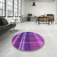 thumbnail image 3 of Ahgly Company Indoor Rectangle Patterned Crimson Purple Area Rugs, 7' x 9', 3 of 6