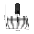 thumbnail image 3 of Reutilizable Metal Cat Litter Sand Scoop Sifter Pala Pet Cat Limpieza Suministros Negro Unbranded 3117200151711, 3 of 7