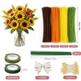 thumbnail image 2 of Kit de manualidades DIY para flores con limpiapipas multicolores, 480 piezas, 2 of 4